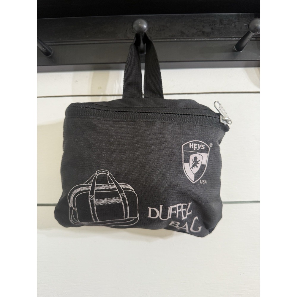 Heys Folding Travel Duffel‎ Bag D1213 Black Foldable Heys Black Luggage Packable